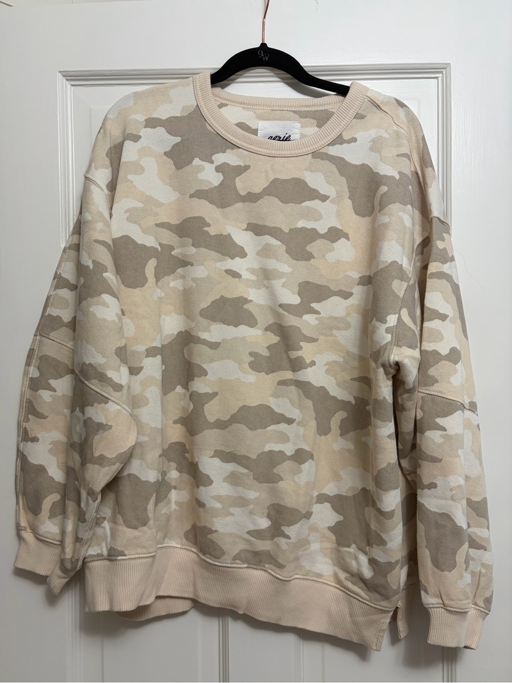 aerie Camo Oversized Crewneck Sweatshirt